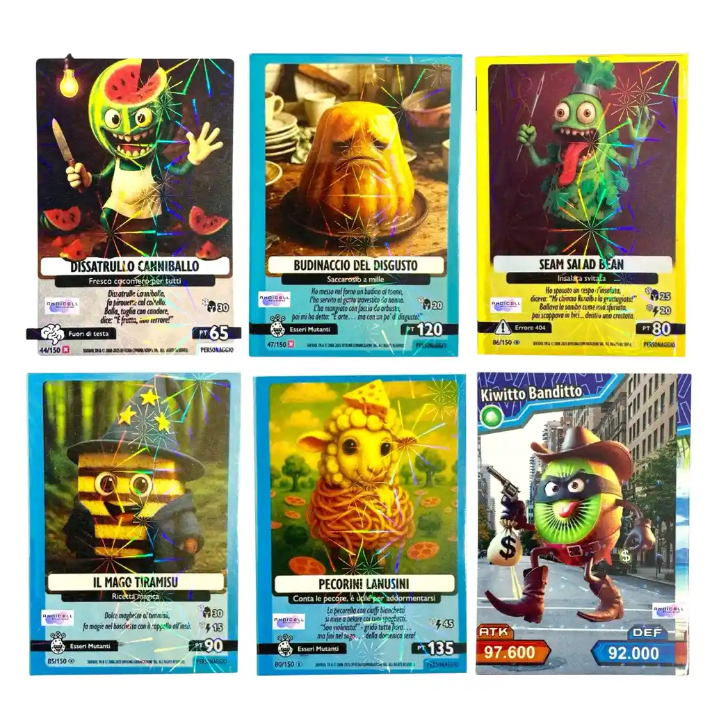 150 Cartas Italian Brainrot Tralalero Tralala Coleccionables