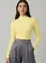Body Cuello Talla S/m Amarillo