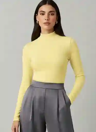 Body Cuello Talla S/m Amarillo
