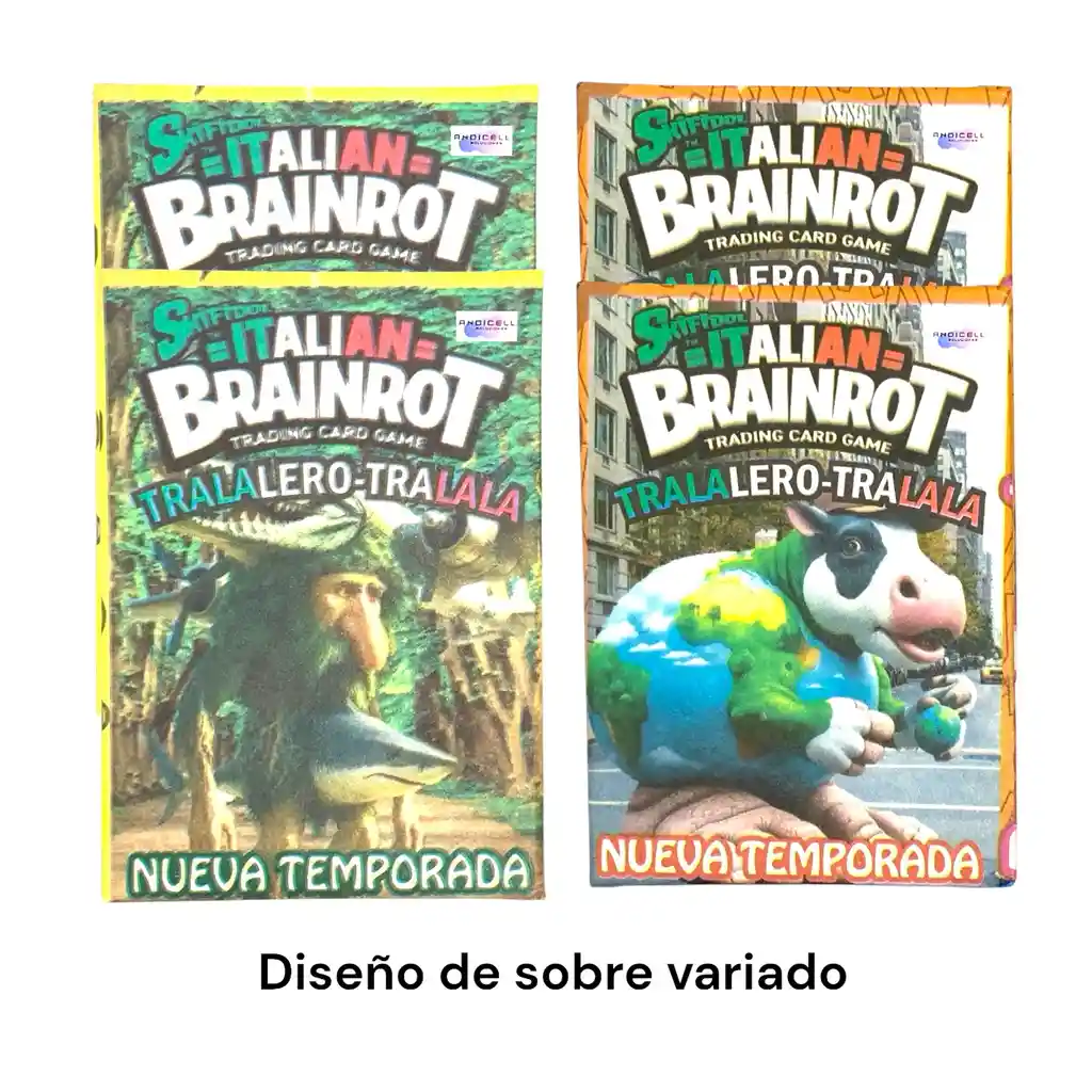 150 Cartas Italian Brainrot Tralalero Tralala Nueva Temporada Coleccionables