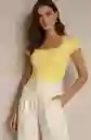 Body Cuadrado Talla S/m Amarillo