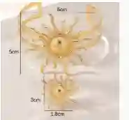 Brazalete Y Anillo Graduable En Oro Golfi