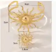 Brazalete Y Anillo Graduable En Oro Golfi