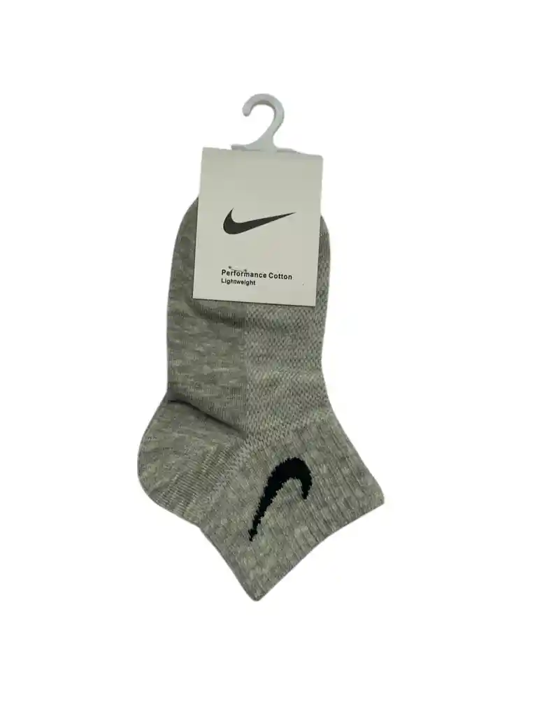 Nike Baby Swoosh Ankle Socks Grey/calcetines Gris Tobilleros Baby Swoosh