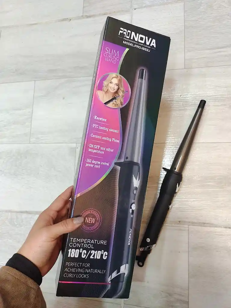 Pinza Para Cabello Pronova Color Negro Rizadora Pro-1853j