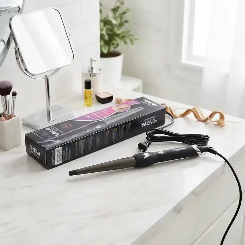 Pinza Para Cabello Pronova Color Negro Rizadora Pro-1853j