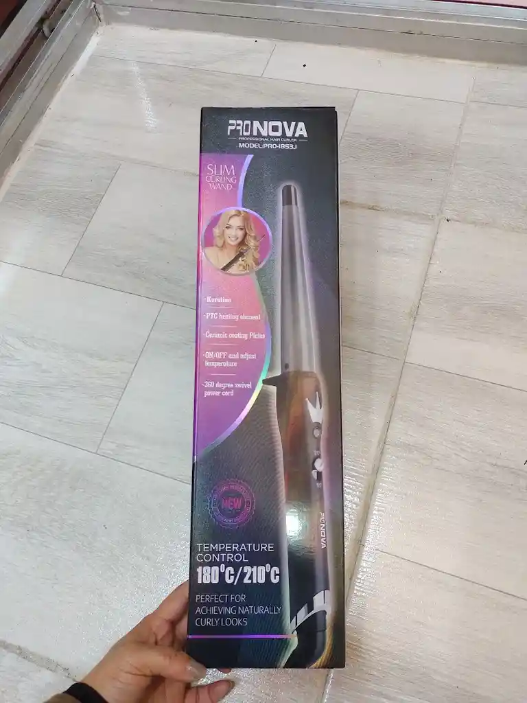 Pinza Para Cabello Pronova Color Negro Rizadora Pro-1853j