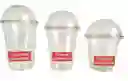 Vasos 9 Onzas Pet X12 Unds Con Tapa Domo, Vasos 9 Onzas Con Sobrecopa Sin Perforación