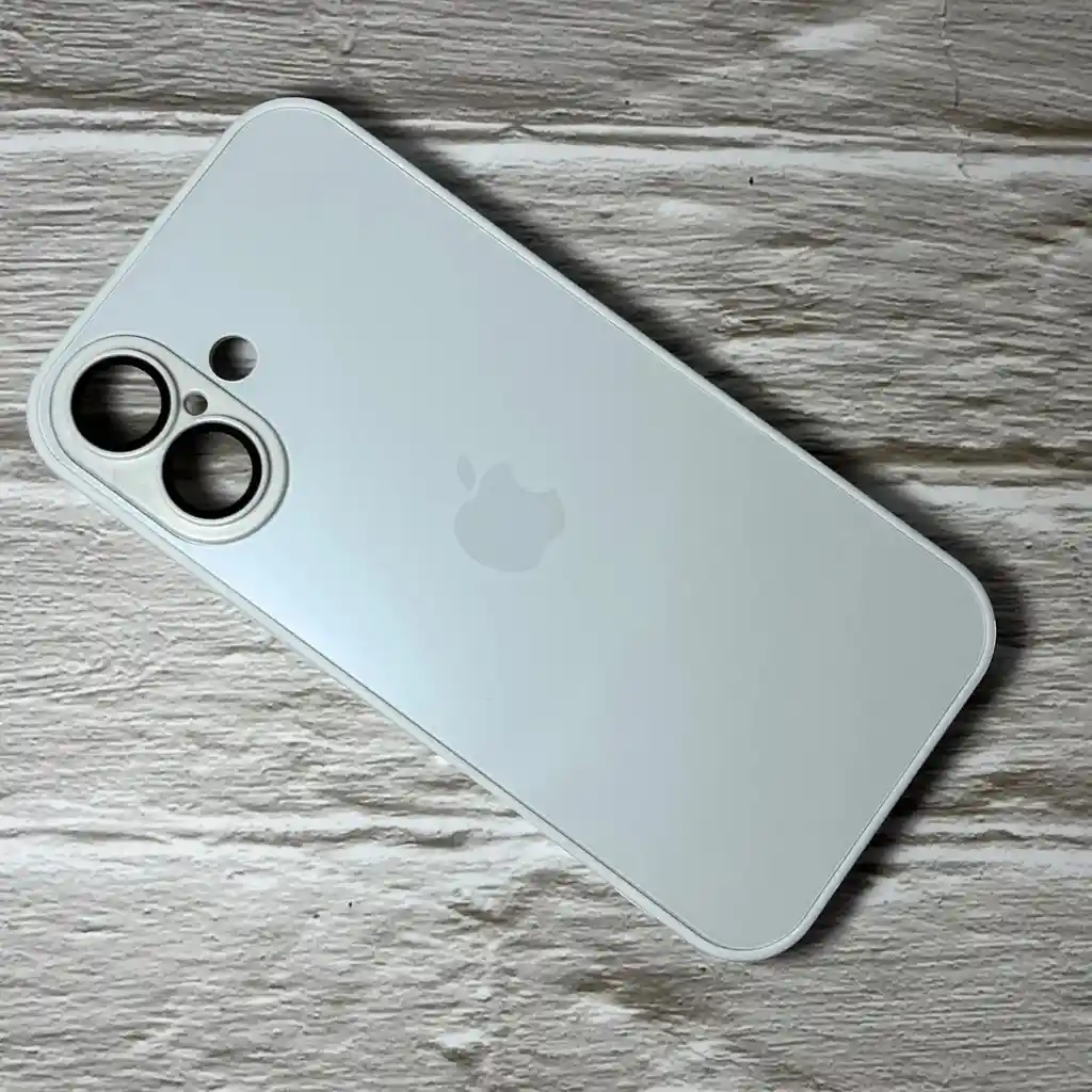 Funda Iphone 16 Nano Glass Case Blanco