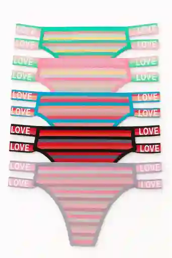 Dos Panty Hilo Algodon Surtidos Talla M