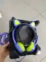 Audífonos Diadema Con Cable Con Diseño De Gato Morado