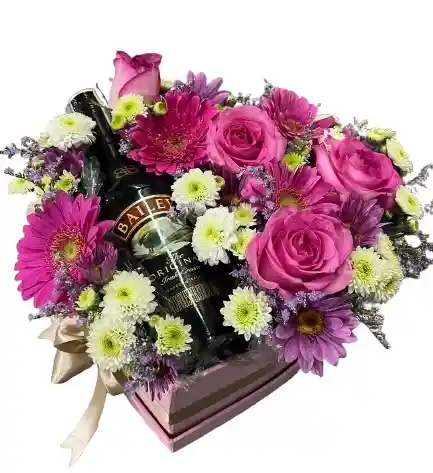 Flores Y Baileys Caja