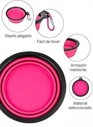Plato Portatil Comedero Bebedero Y Comedero