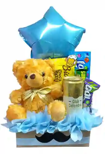 Detalle Sorpresa Para Hombre Con Peluche