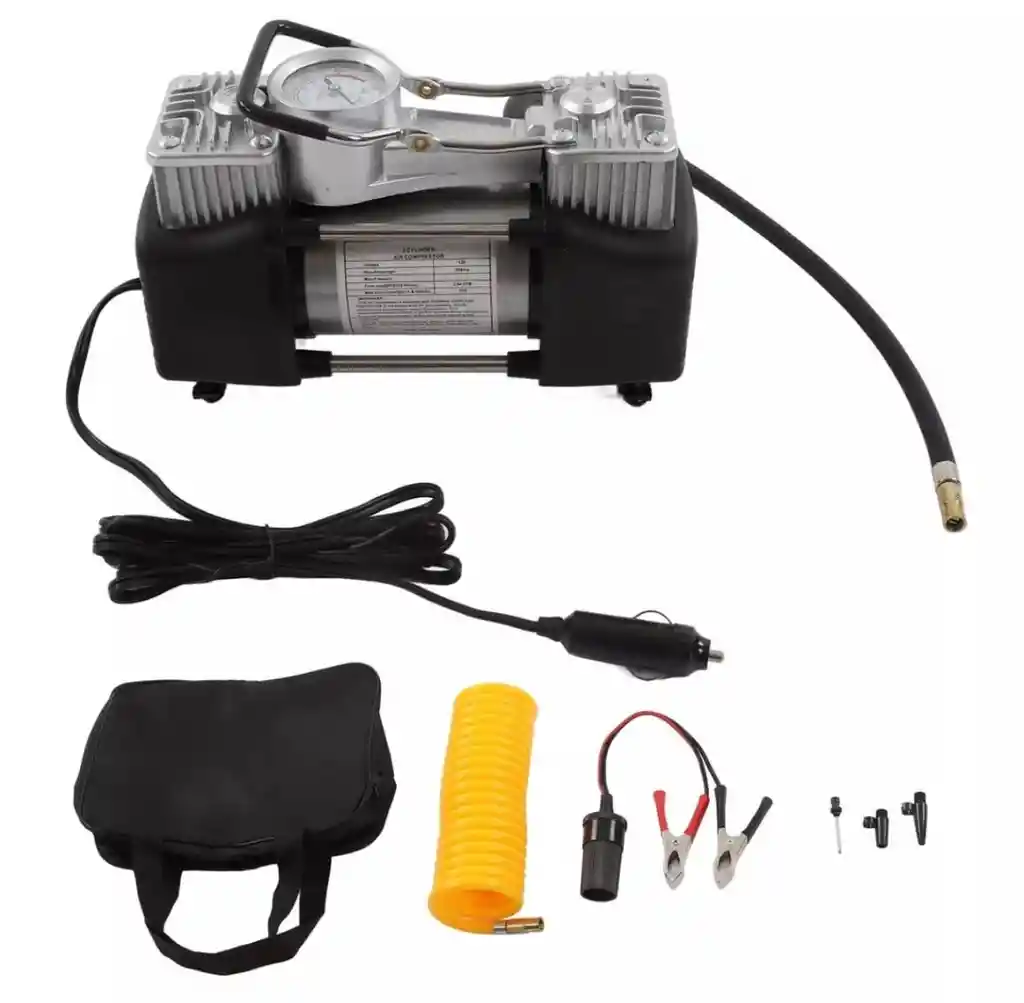 Compresor De Aire Portátil Doble Cilindro