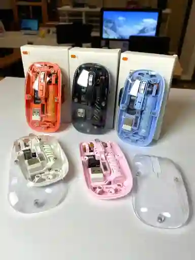 Mouse Inalámbrico Con Diseño Transparente G6 Y Receptor Bluetooth