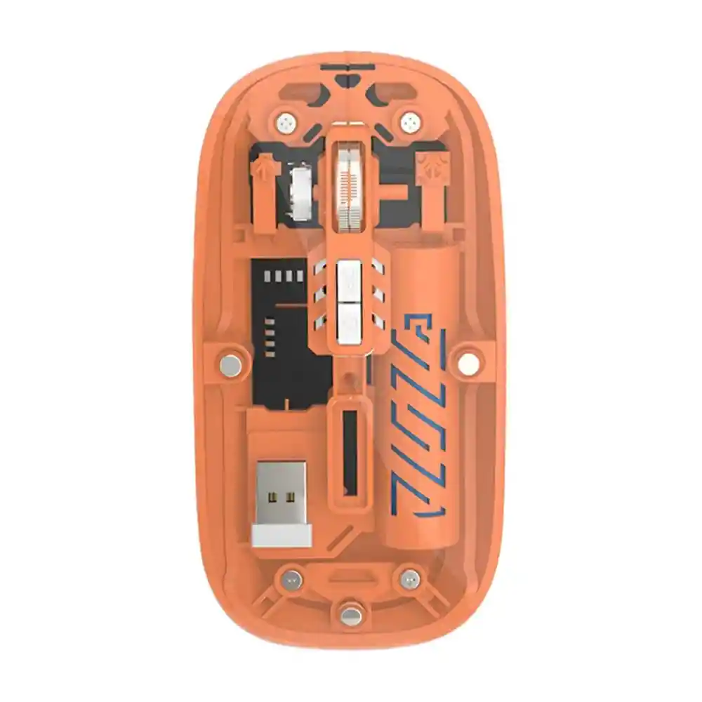 Mouse Inalámbrico Con Diseño Transparente G6 Y Receptor Bluetooth