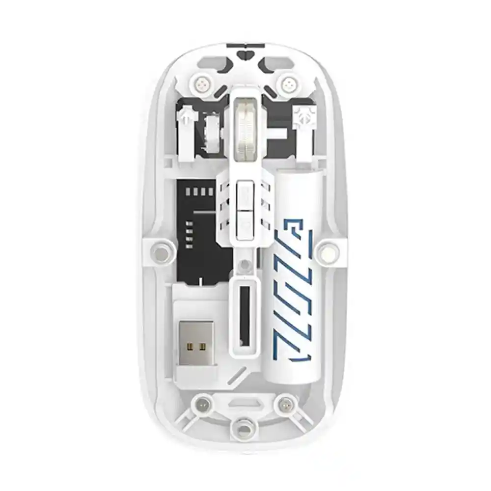 Mouse Inalámbrico Con Diseño Transparente G6 Y Receptor Bluetooth