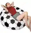 Sillón Inflable Puff Estilo Balón Futbol O Baloncesto