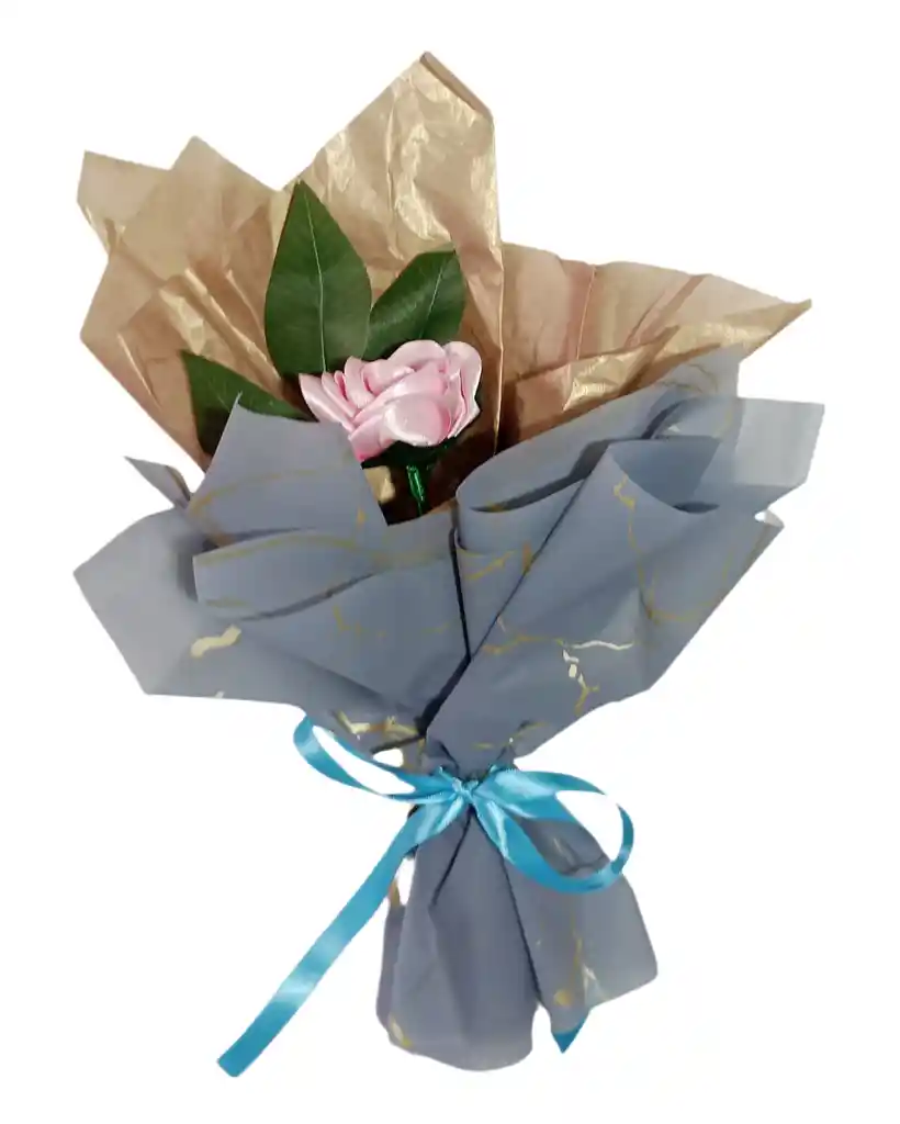 Rosa Rosada Unicornio Con Chocolates