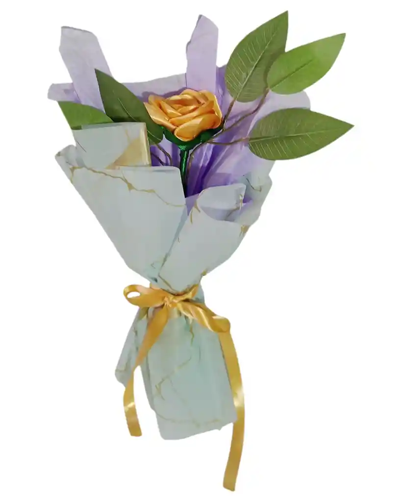 Rosa Amarilla Amatista Eterna