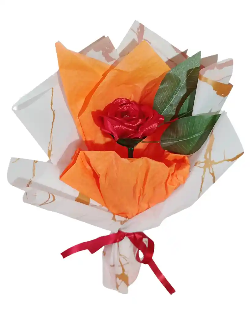 Rosa Roja Solitaria Amor Eterno