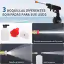 Hidrolavadora A Presion Inalámbrica Portatil, 2 Baterias 48v Recargables, 3 Boquillas, Manguera