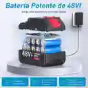 Hidrolavadora A Presion Inalámbrica Portatil, 2 Baterias 48v Recargables, 3 Boquillas, Manguera