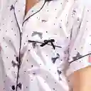 Pijama Tres Pieza Satinada De Oso, Talla Xl