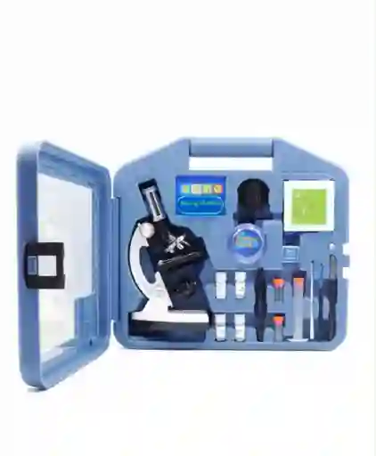 Microscopio Monocular Niños Didactico Kit 28 Piezas