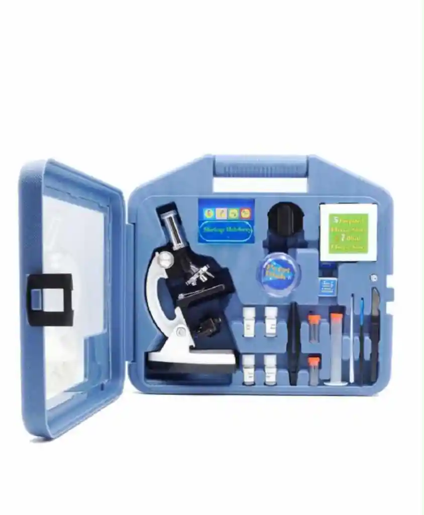 Microscopio Monocular Niños Didactico Kit 28 Piezas
