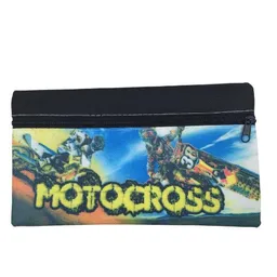 Cartuchera Económica Estampada De 1 Cierre - Motocross