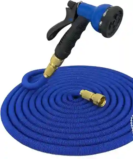 Manguera Expandible Magic Hose 30 Metros + Pistola Azul