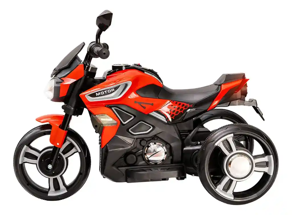 Moto Eléctrica Deportiva 6v Sonidos Y Luces Rojo Niños