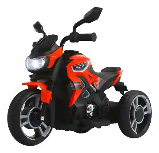 Moto Eléctrica Deportiva 6v Sonidos Y Luces Rojo Niños