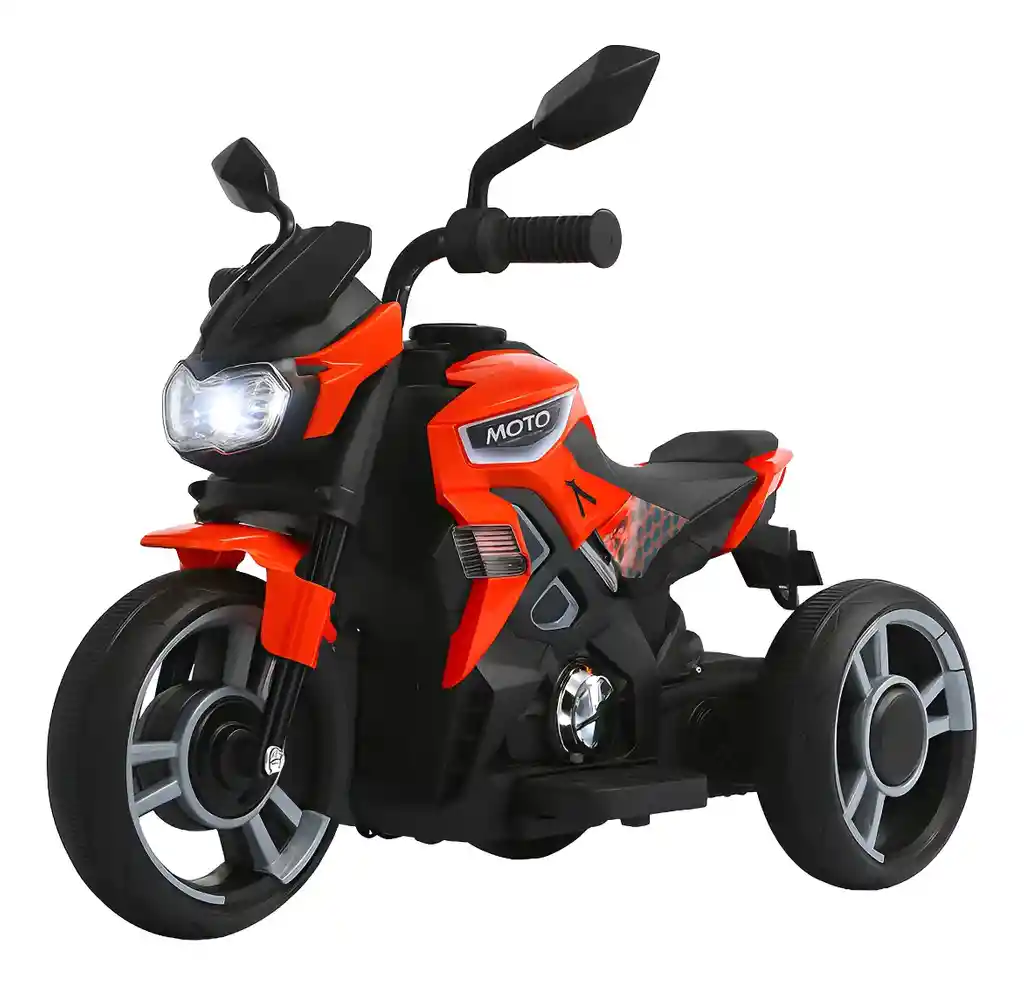Moto Eléctrica Deportiva 6v Sonidos Y Luces Rojo Niños