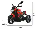 Moto Eléctrica Deportiva 6v Sonidos Y Luces Rojo Niños
