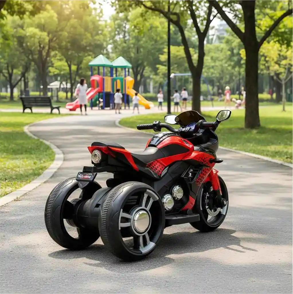 Moto Eléctrica Deportiva 6v Sonidos Y Luces Rojo Niños