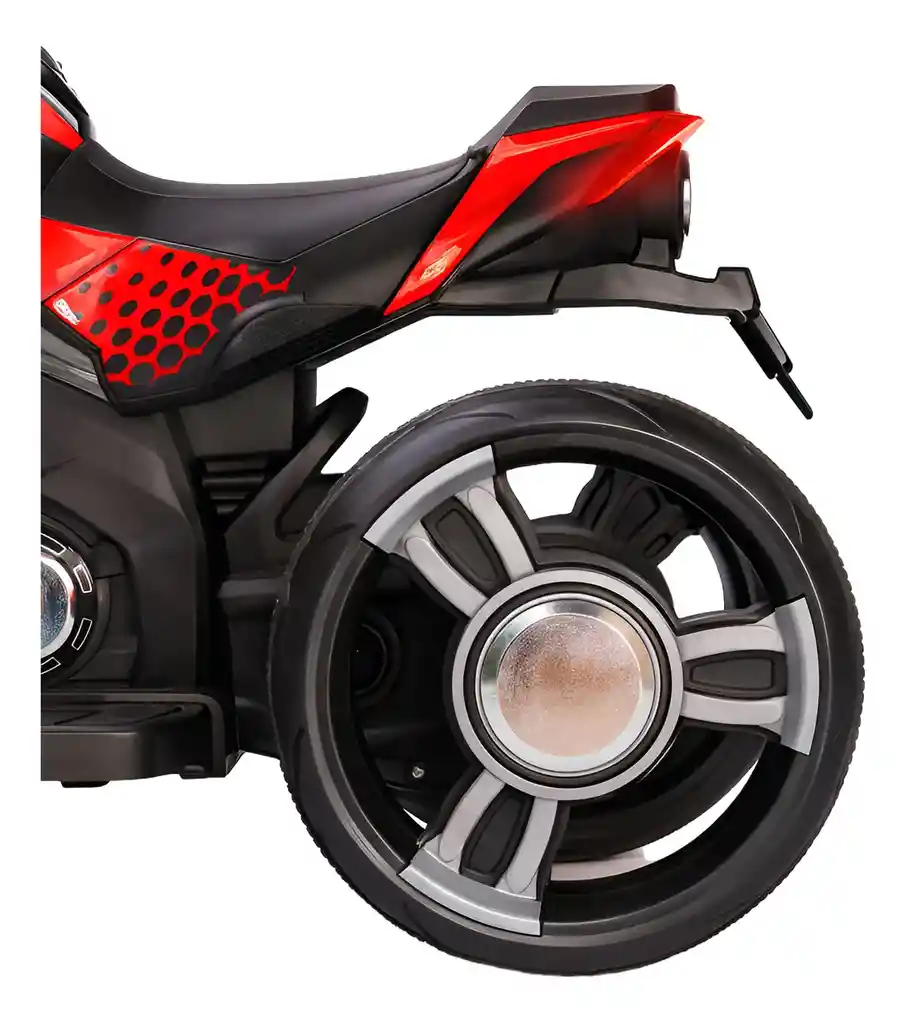 Moto Eléctrica Deportiva 6v Sonidos Y Luces Rojo Niños