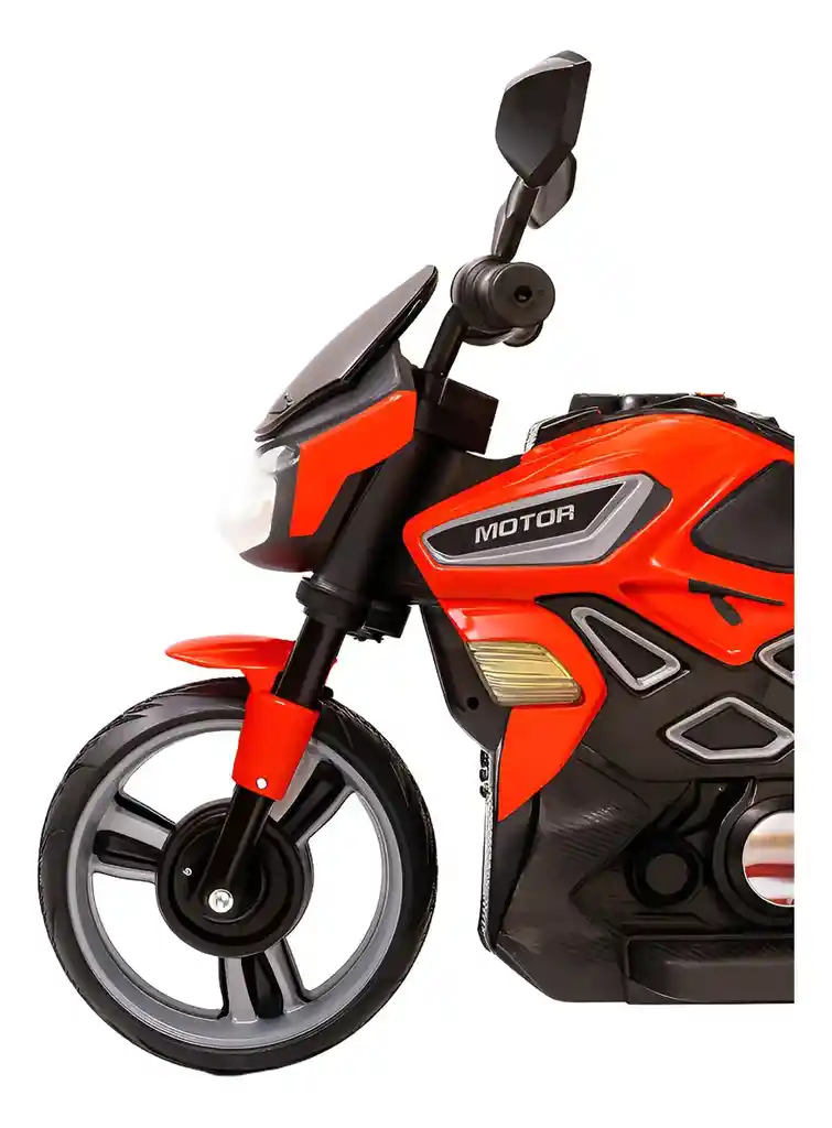 Moto Eléctrica Deportiva 6v Sonidos Y Luces Rojo Niños