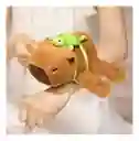 Pulsera De Peluche Capibara Con Mochila Tortuga Movimiento De Colita