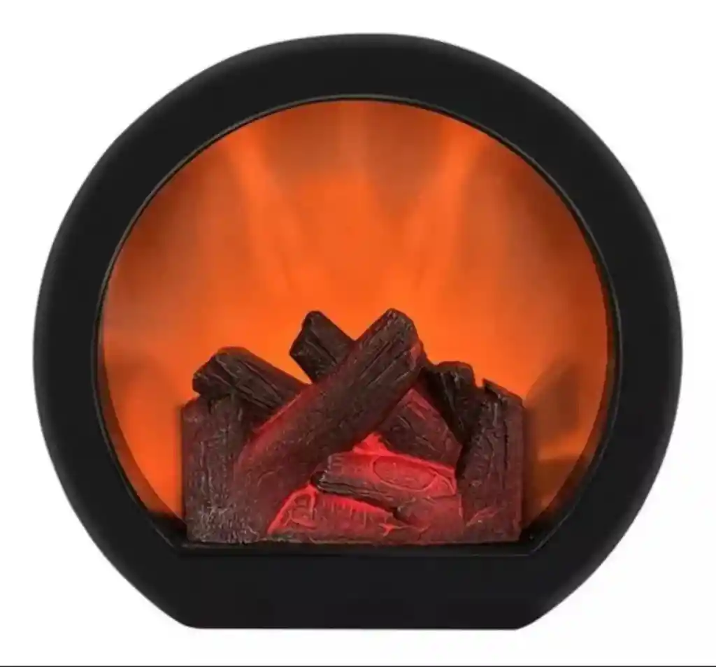 Simulacion De Chimenea Lampara De Leña