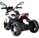Moto Eléctrica Deportiva 6v Sonidos Y Luces Blanca Niños