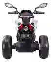 Moto Eléctrica Deportiva 6v Sonidos Y Luces Blanca Niños