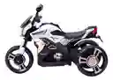 Moto Eléctrica Deportiva 6v Sonidos Y Luces Blanca Niños