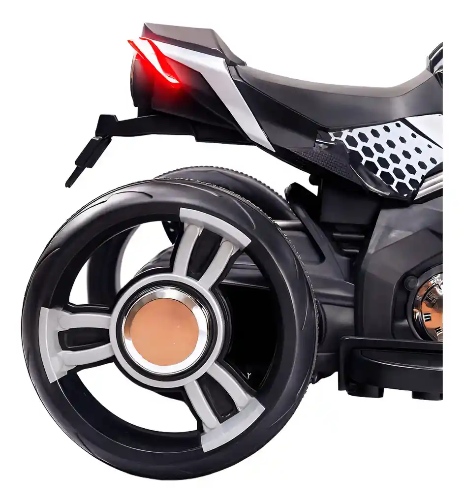 Moto Eléctrica Deportiva 6v Sonidos Y Luces Blanca Niños