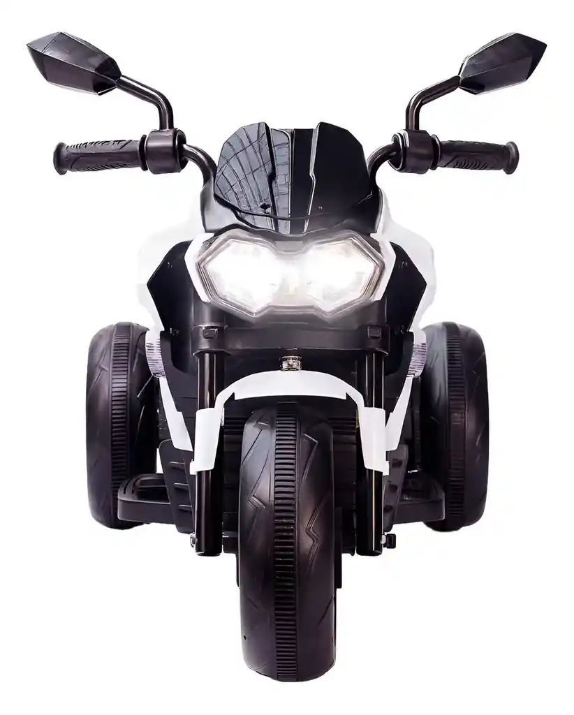 Moto Eléctrica Deportiva 6v Sonidos Y Luces Blanca Niños
