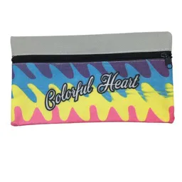 Cartuchera Económica Estampada De 1 Cierre - Colorful Heart