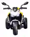 Moto Eléctrica Aventura 6v Sonidos Y Luces Amarilla Niños
