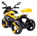 Moto Eléctrica Aventura 6v Sonidos Y Luces Amarilla Niños
